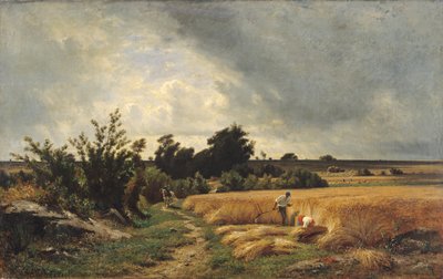 The Plateau of Ormesson - A Path through the Corn by Francois Louis Francais